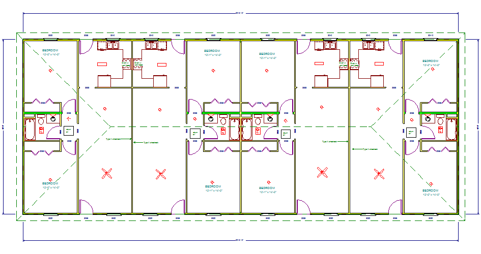 Design drawing: floor plan of a home designed by Advantage Design, Lafayette area, 2006