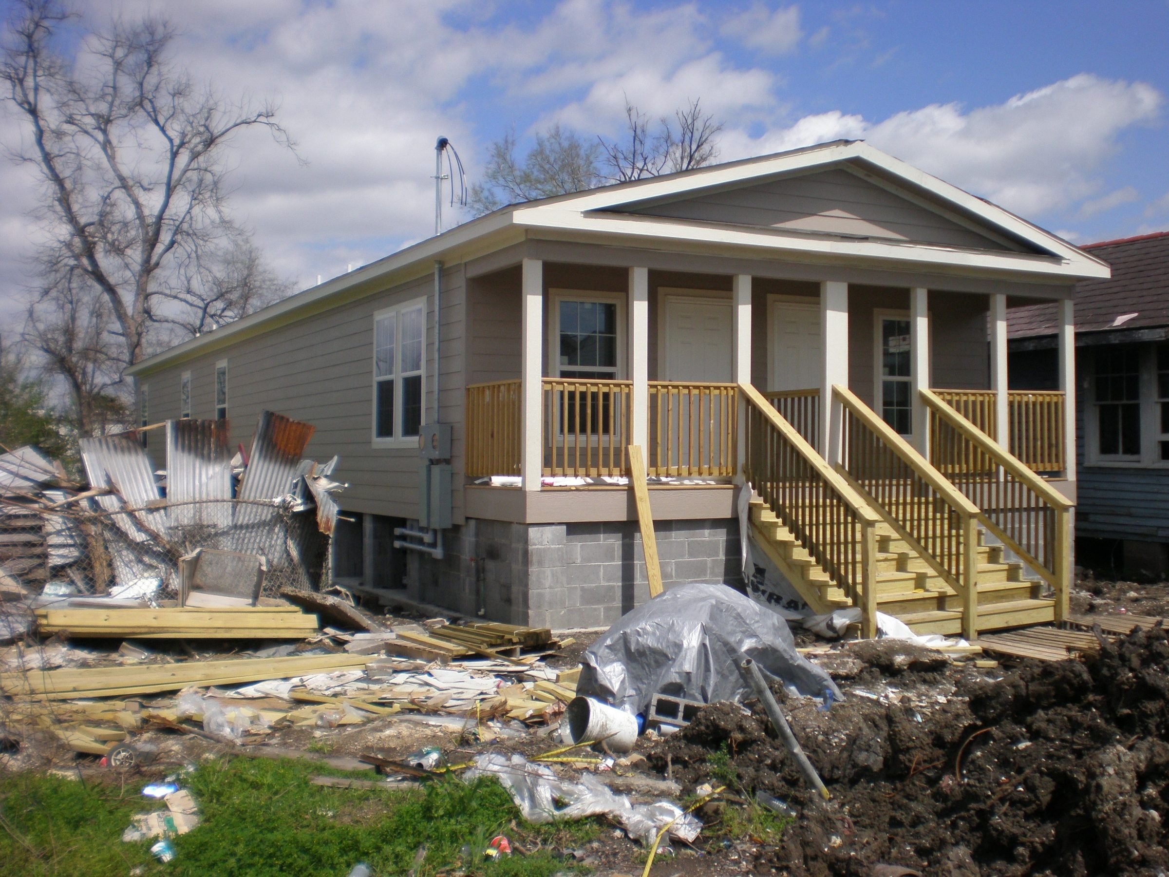 Home under construction by Advantage Design, New Orleans, 2008